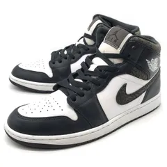 【倉吉店】 中古 NIKE | ナイキ スニーカー AIR JORDAN 1 MID 'ELEPHANT' FB9911-001 オフノアール/ブラック-ホワイト 28.5cm 【126】