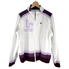 le coq sportif GOLF ルコックスポルティフ ゴルフウェア 中綿 2WAY ジャケット L 白×紫
