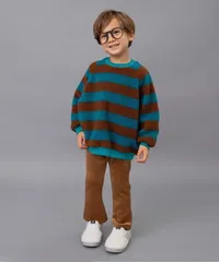 《新品》カットコールフレアパンツ 90 110㎝ BREEZE キャメル 子供服 長パンツ J420075