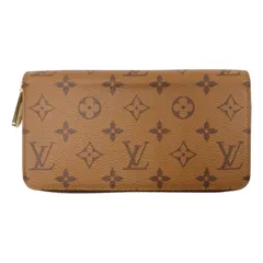 Louis Vuitton ルイヴィトン モノグラム・リバース ジッピー・ウォレット 長財布 ブラウン 管理番号：10991