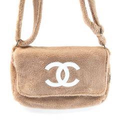 CHANEL シャネル ノベルティ ショルダーバッグ パイル地 ベージュ 管理