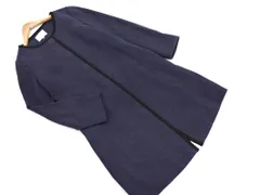 BEAUTY & YOUTH ビューティ&ユース ユナイテッドアローズ ノーカラー コート sizeS/紺 ◇■ レディース