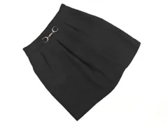 UNTITLED アンタイトル ウール100% スカート size1/黒 ◇■ レディース