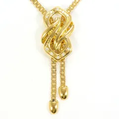 K18YG ネックレス ダイヤモンド 0.10ct 鑑別書 総重量約20.5g 約81cm