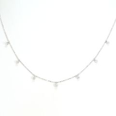 basic] K10 バケット ダイヤモンド フリンジ ネックレス - メルカリ