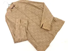 EVEX by KRIZIA エヴェックスバイクリツィア 総柄 ジップアップ スタンドカラー ジャケット size40/ブラウン ◇■ レディース