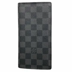 【6bc3442】ルイヴィトン 長財布 ダミエ・グラフィット ポルトフォイユブラザ N62665 ブラック【中古】メンズ