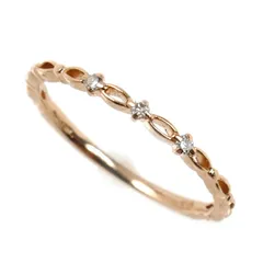 canal4℃ カナルヨンドシー K10PG ピンクゴールド リング・指輪 152326143102 ダイヤモンド 5号 0.6g レディース 中古