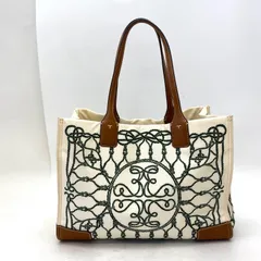 トリーバーチ ハンド トートバッグ 編み ロープ模様 GB90