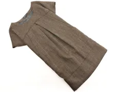 BEAUTY & YOUTH ビューティ&ユース ユナイテッドアローズ タック Iライン ワンピース sizeS/モカ ◇■ レディース