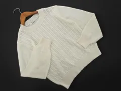 earth music&ecology アースミュージック＆エコロジー ニット セーター sizeM/オフホワイト ◇■ レディース