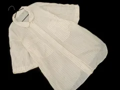 Leilian レリアン ストライプ シャツ size13/白 ■◆ レディース