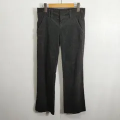DKNY JEANS ダナキャランニューヨーク コーデュロイ フレア ブーツカット パンツ Y2K コットン ブラック サイズ 26 B541のサムネイル