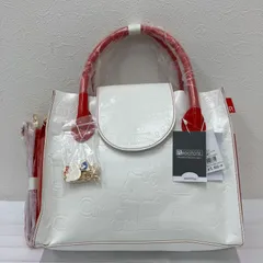 Y9774　ROOTOTE　ルートート　Iハローキティ　トートバッグ　ハンドバッグ　レディース　コラボ　ハローキティ　キティちゃん　キティ　HelloKitty　サンリオ　SANRIO　キーホルダー付き　ホワイト×レッド