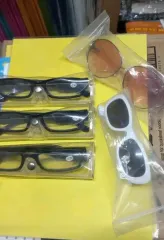 5点 まとめ売り) 拡大鏡メガネ3点 サングラス 2点