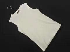 URBAN RESEARCH アーバンリサーチ リブ ノースリーブ カットソー sizeF/白 ■◆ レディース
