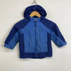 L.L.Bean エルエルビーン ナイロン ジャケット キッズ 子供服 古着 vintage フード付き バイカラー 3T ブルー系 B576のサムネイル