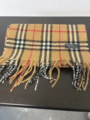 Burberry バーバリー　イングランド製　マフラー　ウール　ベージュ　ノバチェック