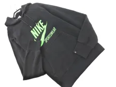 NIKE ナイキ ロゴ プリント プルオーバー パーカー sizeS/黒 ■◇ メンズ