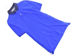 TOMMY HILFIGER トミーヒルフィガー ロゴ ポロシャツ sizeL/青 ■◆ メンズ