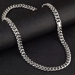 喜平 ネックレス チェーン シルバー ステンレス メンズ 60cm 6mm