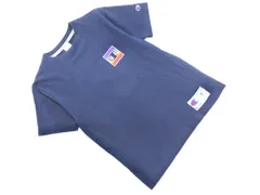 Champion チャンピオン プリント Tシャツ sizeS/紺 ■◆ メンズ