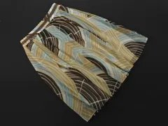 TRANS WORK トランスワーク 総柄 フレア スカート size36/ベージュｘ水色 ■◆ レディース