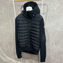 MONCLER モンクレール ハイブリッドダウンニットジャケット黒ブラックM