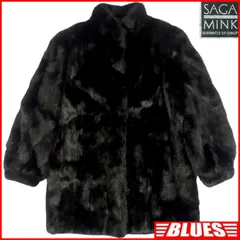 SAGA MINK サガミンク ミンクファー 高級ファーコート M ウィメンズ 13号 ハーフコート ムートンアイテム一覧←SEULB屋着古← NR4884