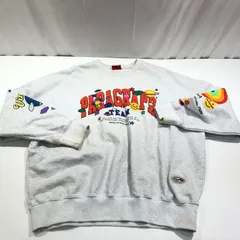 [七重浜75-3-080219] paragraph パラグラフ スマイル ハッピー スウェットシャツ トレーナー ブランドロゴ　SMILE HAPPY MTM サイズF [中古][メンズ]