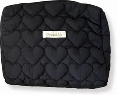 Meilleur Choix ポーチ 大きめ 化粧ポーチ メイクポーチ トラベルポーチ 小物入れ 大容量 旅行 (ブラック)