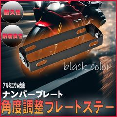パタパタ ナンバープレートステー 角度調整 送料無料 ナンバーステー xjr400 CBX400F V100 バリオス シグナスX アドレス ゴキ セピア ZZ V50 V125 GS250 GS400 インパルス ザリ ゼファー Z400FX Z400GP