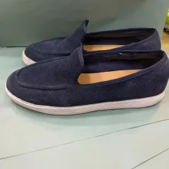 スウェード ネイビー スリッポン ローファー 280mm
