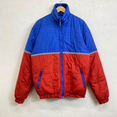 BLUE IMPULSE ブルーインパルス MIZUNO ミズノ リバーシブル 中綿 ナイロン ジャケット 古着 ヴィンテージ レトロ スポーティ アウター メンズ O ブルー レッド系 B596