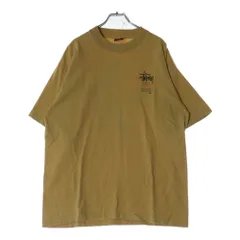 STUSSY (ステューシー) 80s OLD STUSSY ROOTZ ROCKIN RYDIMZ オールドステューシー ラスタカラー 両面プリント Tシャツ 半袖カットソー イエロー