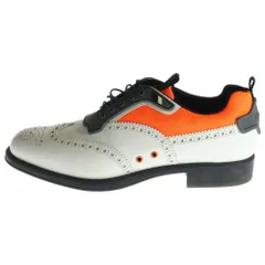 PRADA (プラダ) ウィングチップ レースアップ レザーローカットシューズ ホワイト 2EG211