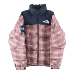 SUPREME (シュプリーム) 21SS ×THE NORTH FACE Studded Nuptse Jacket ノースフェイス スタッズヌプシ ダウンジャケット レッド NF0A5IQW