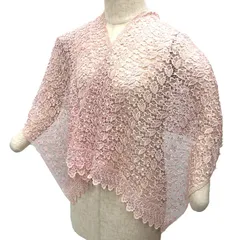 全国送料無料 京やR170 三越謹製　レースショール 着物ショール ストール 透かし編みオールシーズン使える和装ショール 洋服にも最適 和装洋装兼用 美品 訪問着 附下色無地 小紋 紬江戸小紋 フォーマルからカジュアルまで