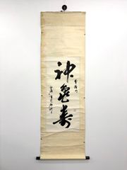 足立泰道『夢』共箱 茶道具 一字書 臨済宗大徳寺派 雲澤寺住職 掛軸
