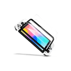 Eguoer Nintendo Switch2 用の フィルム 【2枚入り ガイド枠付き 日本旭硝子製】 Switch 2 2025年発売 ガラスフィルム 保護フィルム 強化ガラス 液晶保護フィルム 硬度9H 耐衝撃 飛散防止 高透過率 気泡ゼロ 指紋防止 高