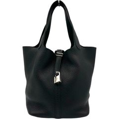 HERMES エルメス ピコタンPM 18 ブラック シルバー金具 C390 - メルカリ