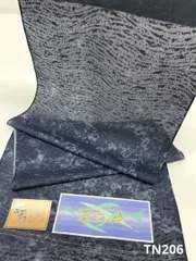 紋紗 小紋 五重ね染 堅牢染 薄物コート 正絹 反物 TN206