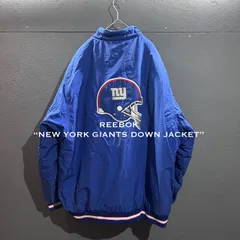 00s Reebok new york giants ダウンジャケット 中綿 ヘビーウェイト ビッグシルエット アメフト リーボック
