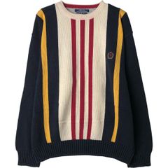 ZARA×championストライプニットセーター Lサイズ - メルカリ