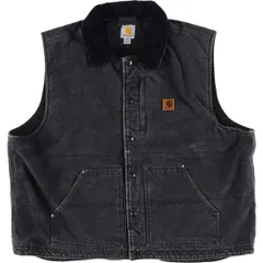 2026年最新】Carhartt ダックベスト ブラックの人気アイテム - メルカリ