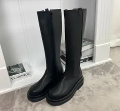 チェルシー ロング ブーツ - ブラック 250