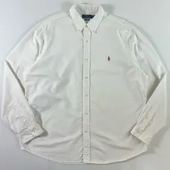 POLO ポロ ラルフローレン 新モデル 刺繍 白 オックスフォード オーバーサイズシャツ