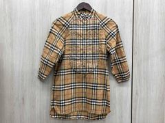 Burberry チェック柄 七分袖ドレス - メルカリ