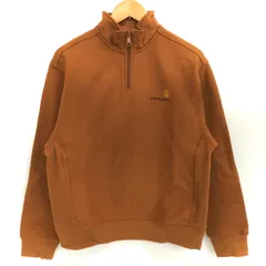 【現状渡し品】Carhartt カーハート Half Zip American Script Sweat ハーフジップ スウェット 長袖 トップス 【142-260219-rs-02-fur】