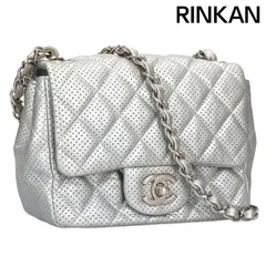 シャネル  ミニマトラッセ パンチングラムスキン チェーンショルダーバッグ レディース